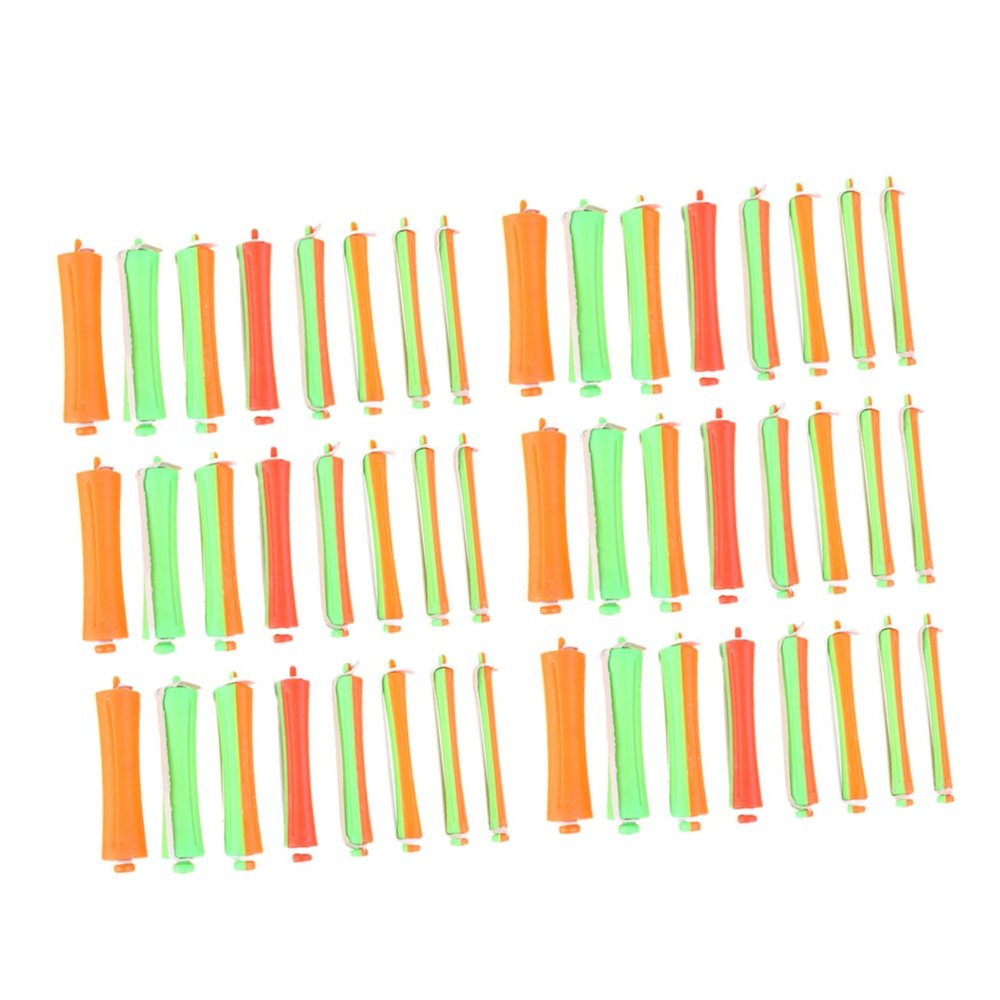 DEARMAMY Double Color Hollow Perm Rods Set 16 Sets of 160PCS Curling Hair Rods Rubber Bands for Easy Spiral Curls Hair Curler for DIY Styles