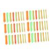 DEARMAMY Double Color Hollow Perm Rods Set 16 Sets of 160PCS Curling Hair Rods Rubber Bands for Easy Spiral Curls Hair Curler for DIY Styles view 1
