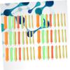DEARMAMY Double Color Hollow Perm Rods Set 16 Sets of 160PCS Curling Hair Rods Rubber Bands for Easy Spiral Curls Hair Curler for DIY Styles view 4