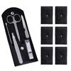 6 Sets Pack Travel Manicure Set Professional Nail Clipper Kit-5 Pieces Stainless Steel Manicure Kit, Women Men Grooming kit With Nail Care Tools Beauty Scissors Tweezers (Silver Black) view 1