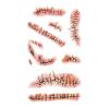 25 Sheets Halloween Zombie Stitches Temporary Tattoos, Fake Chucky Scars Bloody Wound Vampire Tattoos Realistic Stickers for Chucky Costume Cosplay Horror Makeup Pranks Party Kids Men Women view 1