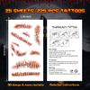 25 Sheets Halloween Zombie Stitches Temporary Tattoos, Fake Chucky Scars Bloody Wound Vampire Tattoos Realistic Stickers for Chucky Costume Cosplay Horror Makeup Pranks Party Kids Men Women view 2