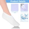 3 Pairs Cotton Moisturizing Socks Overnight for Dry Feet, White Spa Cotton Moisture Sock for Dry Feet Overnight Women and Men (One Size) view 3