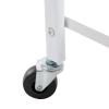 2-Tiers Foot Bath Trolley with Wheels, Portable Beauty Salon Nail Foot Soak Stand for Spa, Manicure & Pedicure, 220 lbs Capacity, Adjustable Height, Manicure Foot Rest Cart (Black) view 4