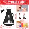 Swiffen 20 Pcs Cheerleading Gifts Lip Balm Holder with Tassel Keychains Set for Team Cheer Gifts Cheer Party Favors(White) view 2