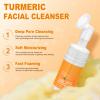 Turmeric Wash and Care 4 Piece Set,Turmeric Skincare Set: Turmeric Facial Cleanser,Cleansing Pad,Soap bar & Essential Oil, Deep Cleansing for Face & Body view 4