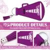 Swiffen 20 Pcs Cheerleading Gifts Lip Balm Holder with Tassel Keychains Set for Team Cheer Gifts School Cheer Party Favors(Purple) view 3