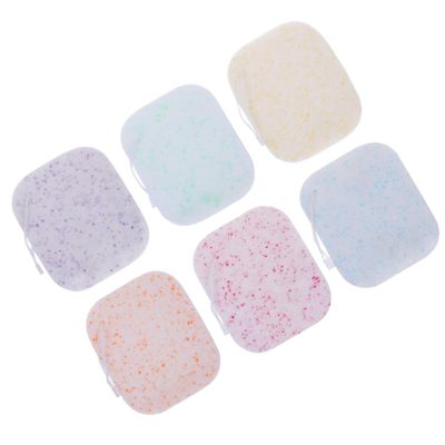 WRITWAA 6pcs Makeup Sponges for Blending Reusable Facial Face Scrubber Makeup Remover Pads Cleansing and Exfoliating