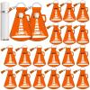 Swiffen 20 Pcs Cheerleading Gifts Lip Balm Holder with Tassel Keychains Set for Team Cheer Gifts School Cheer Party Favors(Orange) view 1