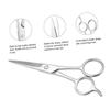 VICASKY Stainless Steel Beard Scissors and Eyebrow Trimmers Grooming Accessory for Men Daily Use Scissors Silver for Beard Care and Hair Styling view 3