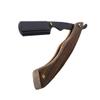 LOLIPPYY Clip Beard Trimming Tool with Foldable Razor Holder Portable Shaving Accessory for Men Durable Holder with Natural Handle for Grooming view 1
