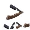 LOLIPPYY Clip Beard Trimming Tool with Foldable Razor Holder Portable Shaving Accessory for Men Durable Holder with Natural Handle for Grooming view 2