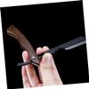 LOLIPPYY Clip Beard Trimming Tool with Foldable Razor Holder Portable Shaving Accessory for Men Durable Holder with Natural Handle for Grooming view 4