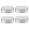 4pcs Square Aluminum Balm Can 150ml Leak-resistant Storage Jars view 1