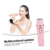 WRITWAA Removal Device for Women USB Rechargeable Epilator with Eyebrow Shaping Nose Hair Trimming Sideburns Grooming Portable Lightweight Hair Remover view 4