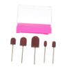 LOLIPPYY 5-Piece Nail Salon Sand Ring Hat Set Storage Box Foot Care Polishing Heads for Nail Art and Pedicure Tools view 1