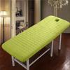 Massage Bed Cover with Face Hole, Washable Massage Sheet Cover Beauty Massage Spa Sofa Cover Elastic Cord Edge for 80cm Massage Bed, Fruit Green, 190x70cm view 1