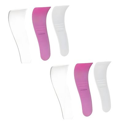6Pcs Portable Hair Wax Spatulas for Waxing, Non-Stick Reusable Applicator Scraper Tools, Removal Beauty Tools Plastic Mask Scraper Waxing Applicator Depilatory Comfortable to Hand Feeling, Unisex