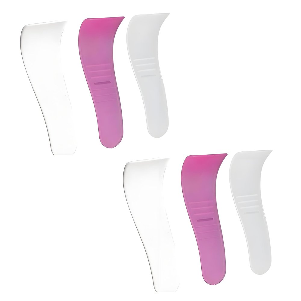 6Pcs Portable Hair Wax Spatulas for Waxing, Non-Stick Reusable Applicator Scraper Tools, Removal Beauty Tools Plastic Mask Scraper Waxing Applicator Depilatory Comfortable to Hand Feeling, Unisex