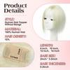 isheeny Hair Toppers For Women Real Human Hair White Highlight Black 12Inch Human Hair Topper for Women, 2 Clips Secure Hold, Realistic Artificial-Base Scalp For Changing Your Look view 4