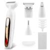 Electric Body Hair Trimmer & Shaver, 4-in-1 Pubic Trimmer for Men & Bikini Trimmer for Women, IPX7 Waterproof Cordless Electric Razor, Rechargeable Men's Grooming Kit, Ideal Gift for Men and Women view 1