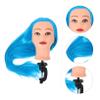 LOLIPPYY Hairdressing Training Head Mannequin Long Synthetic Hair 1 Piece Cosmetology Doll for Styling and Braiding Practice Clamp Stand view 3