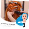 LOLIPPYY Hairdressing Training Head Mannequin Long Synthetic Hair 1 Piece Cosmetology Doll for Styling and Braiding Practice Clamp Stand view 4