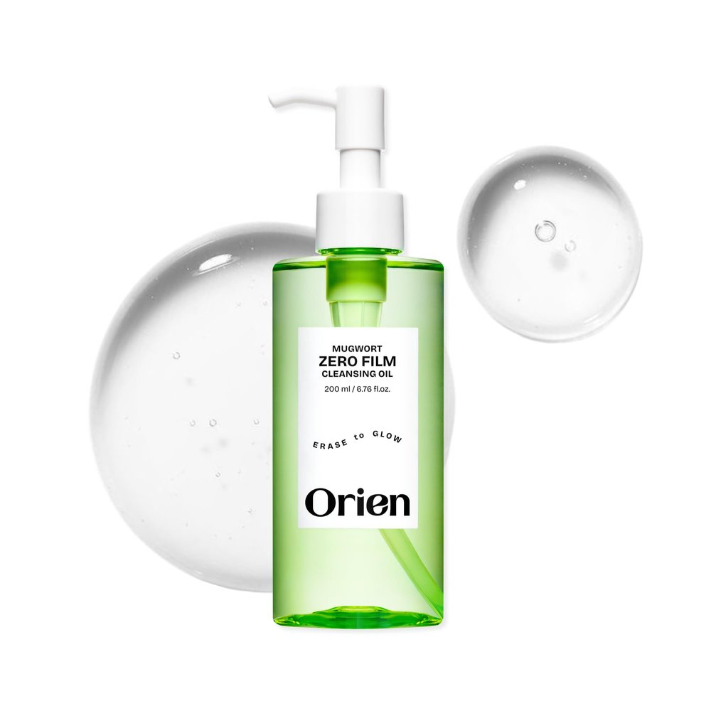 Orien Mugwort Zero Film Cleansing Oil 6.76 fl.oz. 200ml Daily Makeup Blackhead Removal No pore clogging Korean skincare double cleansing