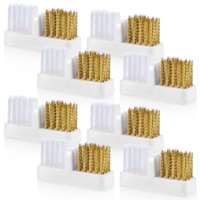 8pcs Nail Drill Bit Brush Art Nail Bit Wire Cleaning Brush Drill Bit for Nail Salon, Acrylic Nail Brushes Tool Nail Tech Essentials Equipment Gel Nail Accessories
