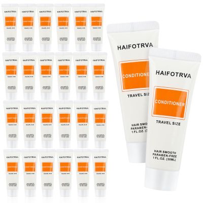 HAIFOTRVA Travel Size Conditioner Bulk Pack of 30,Individually Wrapped Small Size Hotel Hair Conditioner Gel Supplies 30ml/1 fl oz Portable Toiletries Amenities Bulk for Guests,Travel,Homeless,Charity