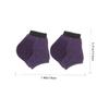 CALLARON 5Pairs Purple Moisturizing Ankle Socks for Dry Cracked Heels Heel Crack Socks with Hydrating Gel for Soft for Running Walking view 2