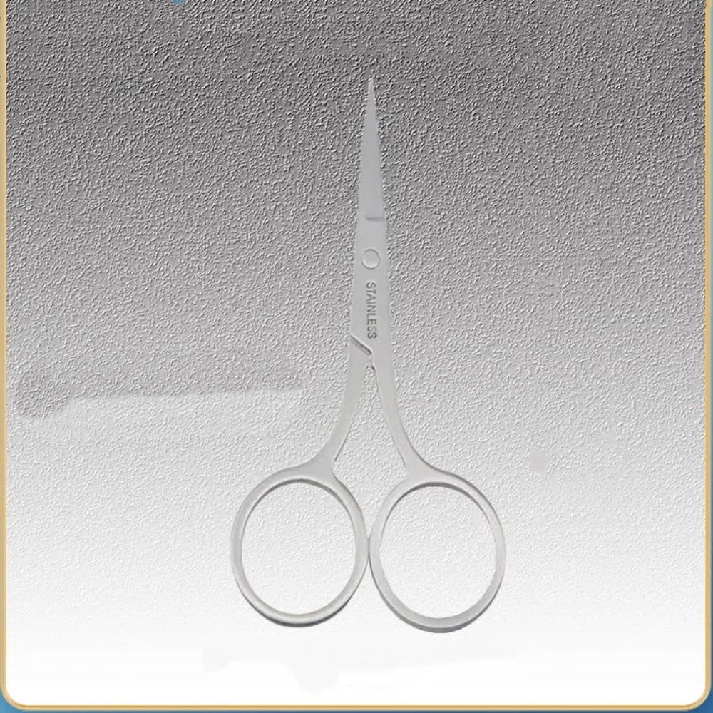 EHUANDJUE Nose Hair Scissors, Many Stainless Steel Eyebrow Trimmers, Nose Hair Trimmers, Beard Trimming, Round Nose Hair Scissors