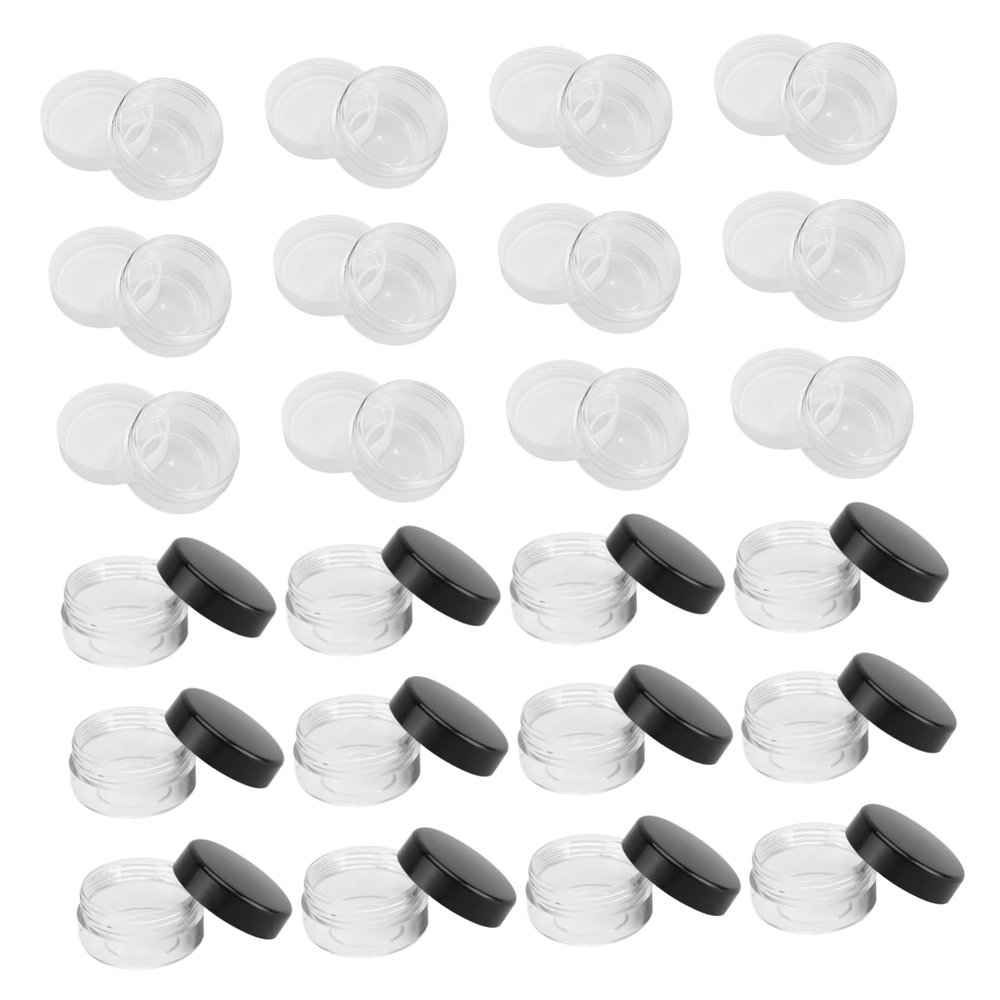 CTIRCHIU 30Pcs Travel Cosmetic Sample Boxes Containers with Lids for Creams Makeup Storage for Business Trips and Daily Use
