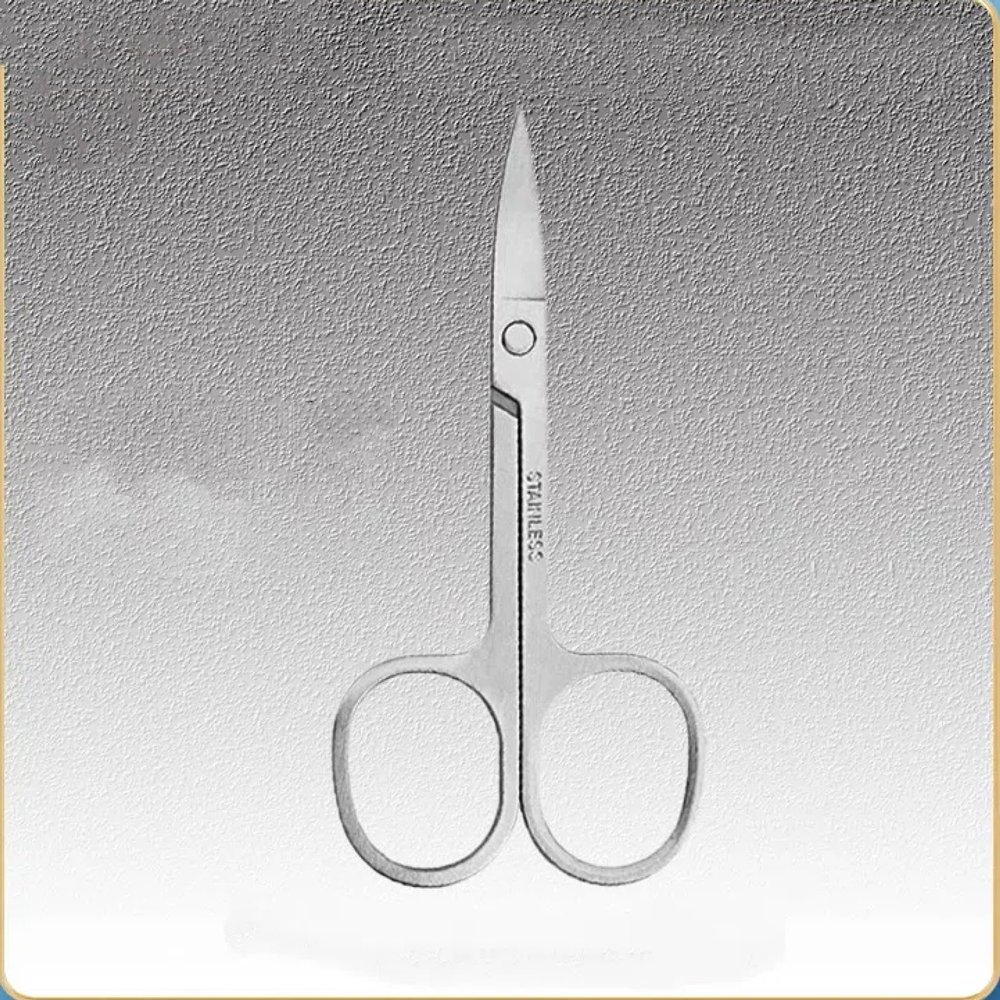 EHUANDJUE Nose Hair Scissors, Many Stainless Steel Eyebrow Trimmers, Nose Hair Trimmers, Beard Trimming, Round Nose Hair Scissors
