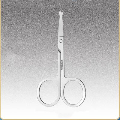 EHUANDJUE Nose Hair Scissors, Many Stainless Steel Eyebrow Trimmers, Nose Hair Trimmers, Beard Trimming, Round Nose Hair Scissors
