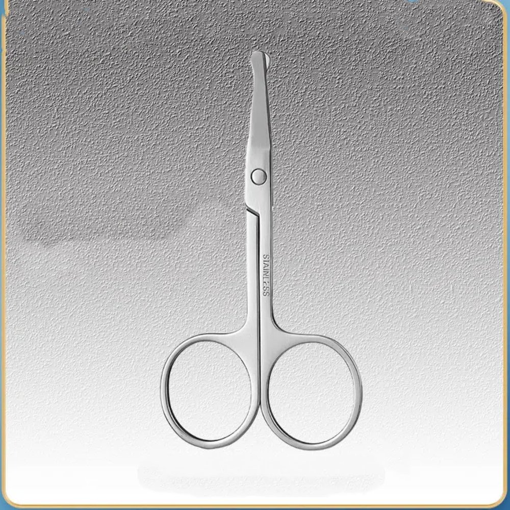 EHUANDJUE Nose Hair Scissors, Many Stainless Steel Eyebrow Trimmers, Nose Hair Trimmers, Beard Trimming, Round Nose Hair Scissors