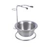 DEARMAMY Shaving Stand with Bowl for Men Durable Holder for Razor and Brush Fit Shaving Accessories Elegant Silver Design for Organized Grooming view 1