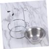 DEARMAMY Shaving Stand with Bowl for Men Durable Holder for Razor and Brush Fit Shaving Accessories Elegant Silver Design for Organized Grooming view 3