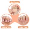 4 Pcs Nail Scrubber Pure Boar Bristles Nail Brush Natural Wood Fingernail Scrub Brush for Scrubbing Fingernail Toenail Hand Feet, Nails Cleaning Brush for Regular Manicure Nails Care Hygiene view 4