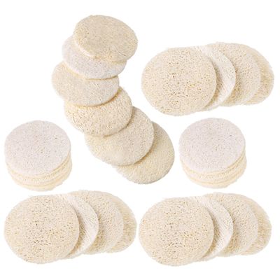 FRCOLOR 40pcs Natural Loofah Oil Absorbing Sheets for Oily Skin Face Makeup Remover Tissues
