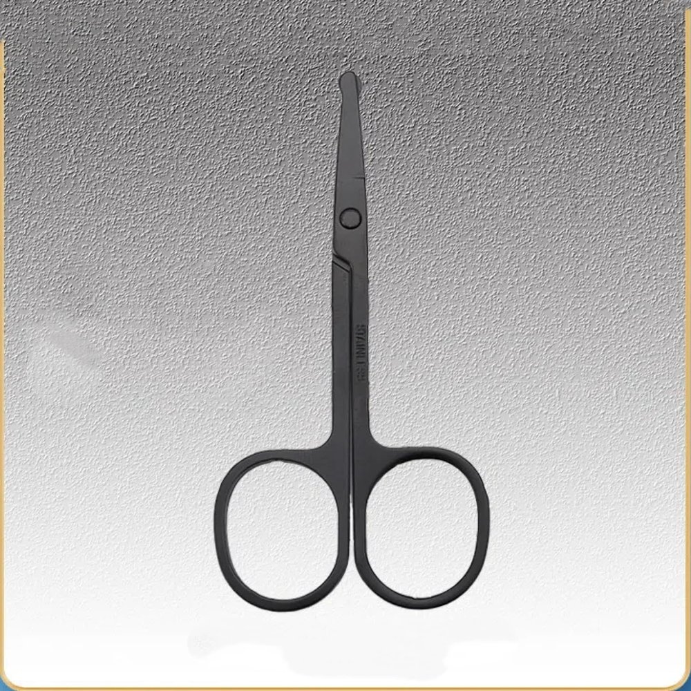 EHUANDJUE Nose Hair Scissors, Many Stainless Steel Eyebrow Trimmers, Nose Hair Trimmers, Beard Trimming, Round Nose Hair Scissors