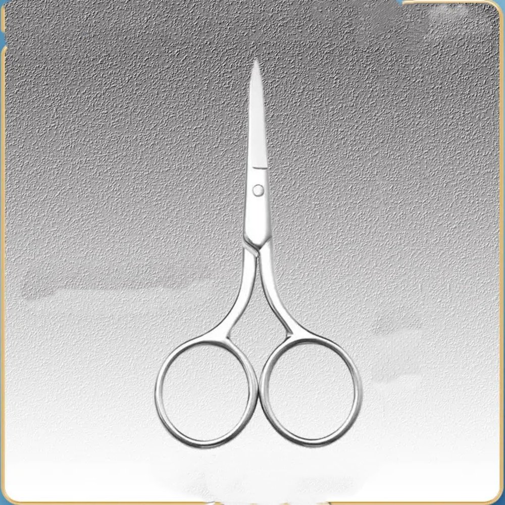 EHUANDJUE Nose Hair Scissors, Many Stainless Steel Eyebrow Trimmers, Nose Hair Trimmers, Beard Trimming, Round Nose Hair Scissors
