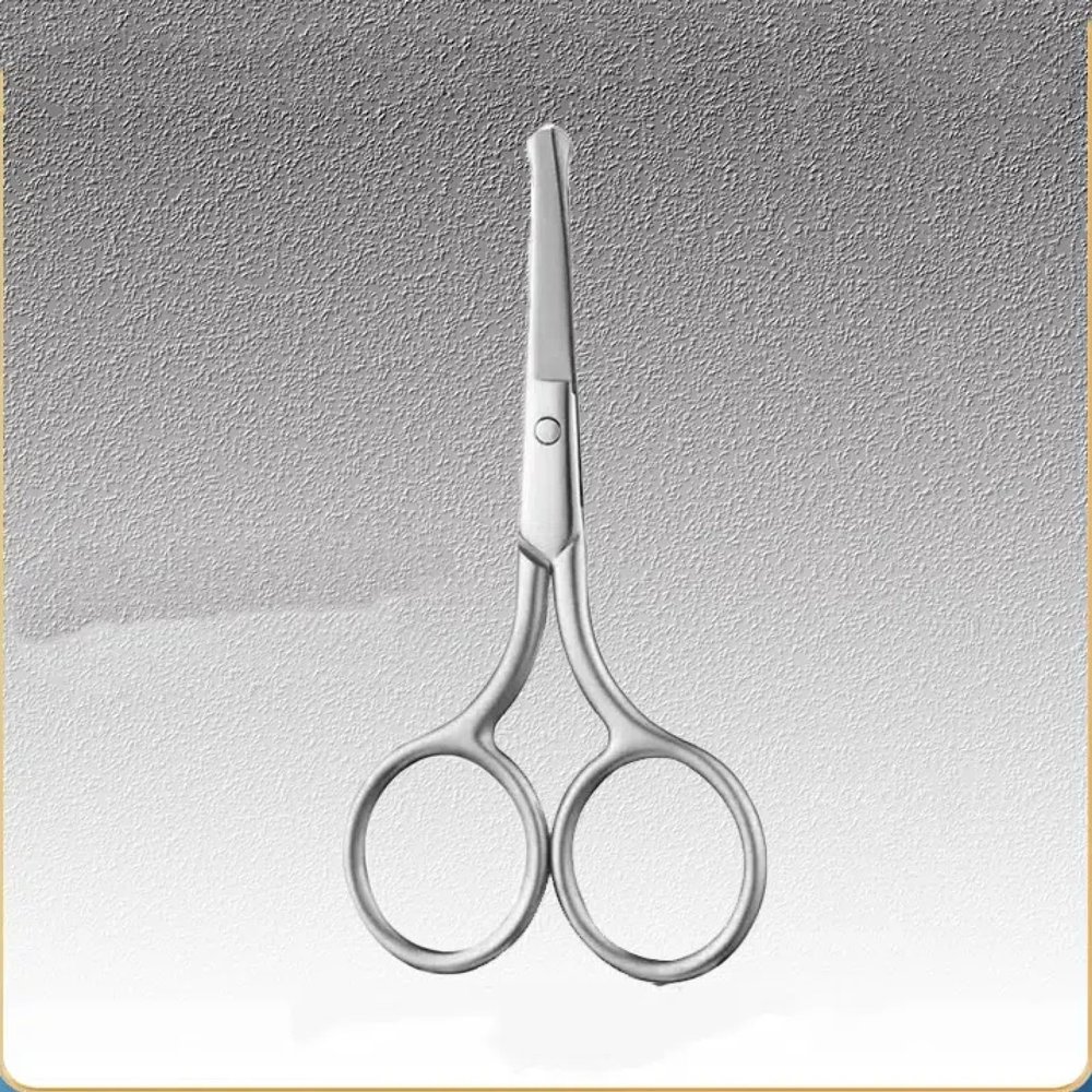 EHUANDJUE Nose Hair Scissors, Many Stainless Steel Eyebrow Trimmers, Nose Hair Trimmers, Beard Trimming, Round Nose Hair Scissors
