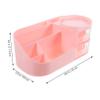 Alipis Makeup Desk Organizer with Drawers Capacity Countertop Makeup Box for Cosmetics Brushes and Office Supplies Storage for Vanity and Desktop view 2