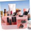Alipis Makeup Desk Organizer with Drawers Capacity Countertop Makeup Box for Cosmetics Brushes and Office Supplies Storage for Vanity and Desktop view 4