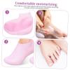 LIFKOME 2pairs Moisturizing Foot Socks Silicone Gel Lined Heel Socks for Dry Cracked Feet for Women view 3