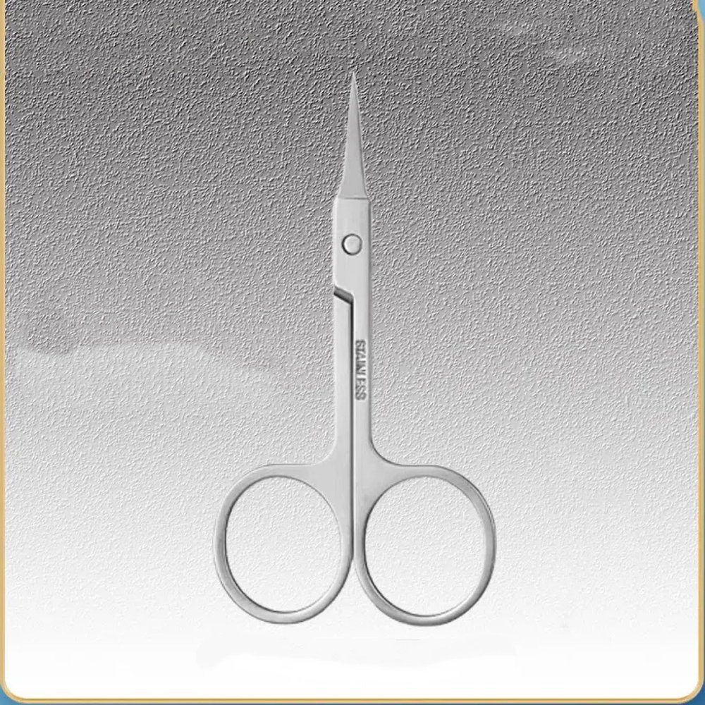 EHUANDJUE Nose Hair Scissors, Many Stainless Steel Eyebrow Trimmers, Nose Hair Trimmers, Beard Trimming, Round Nose Hair Scissors