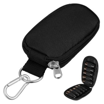Beaupretty Essential Oil Key Case for Bottles Portable Handle Bag for Travel and Home Sturdy Zippers Holds Essential Oil Containers Black
