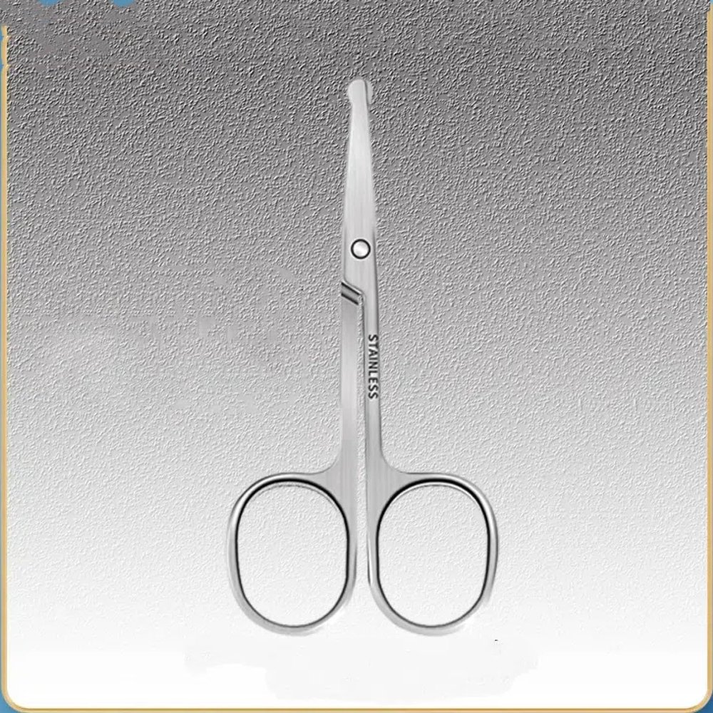 EHUANDJUE Nose Hair Scissors, Many Stainless Steel Eyebrow Trimmers, Nose Hair Trimmers, Beard Trimming, Round Nose Hair Scissors