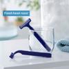 McKesson Disposable Razors, Stainless Steel Twin Blade, Lubricated Strip, Ribbed Handle, Blue, 10 Count, 12 Packs, 120 Total view 2